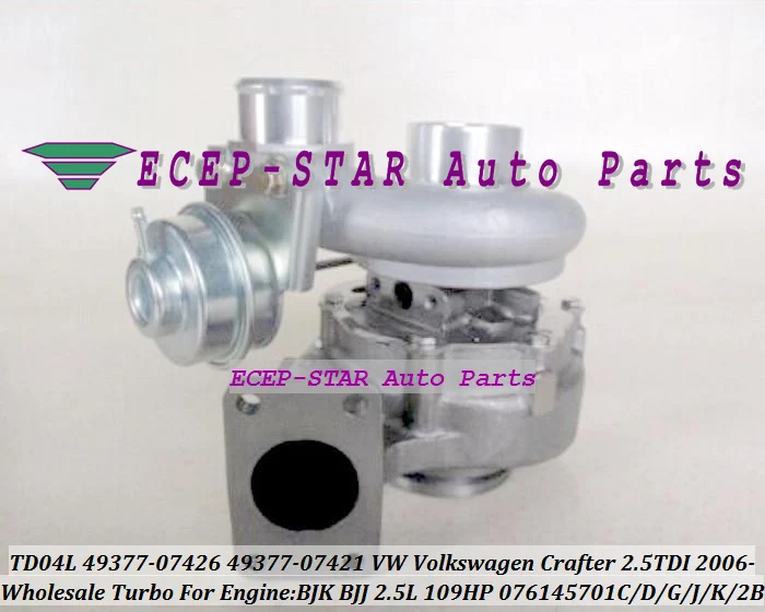 TD04L 49377 07460 07530 07424 Turbo турбонагнетатель для Volkswagen VW коммерческий Crafter 2006 BJM BJL 2.5L TDI