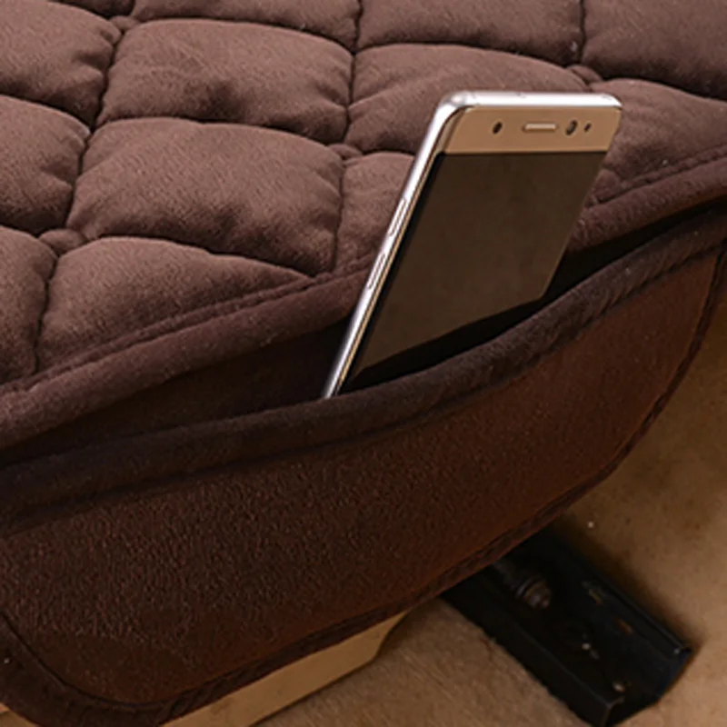 Auto Rear Seat Cushion Car Coves Protector seat Mat Fit Most Vehicles Non-slip Keep Warm Winter Plush Velvet Back Pad | Автомобили и