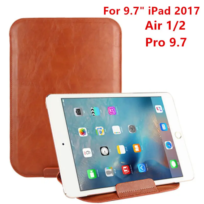 brown air12pro9.7 Ультратонкий чехол-подставка для планшета из искусственной кожи для iPad mini 5 3 4 7," iPad Air 1/2 Pro 9,7 10,5" чехол чехол - Цвет: brown air12pro9.7