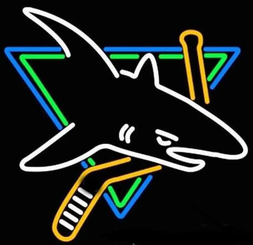 Стеклянная неосветильник Вывеска акулы на заказ|Неоновые лампы и трубки| |