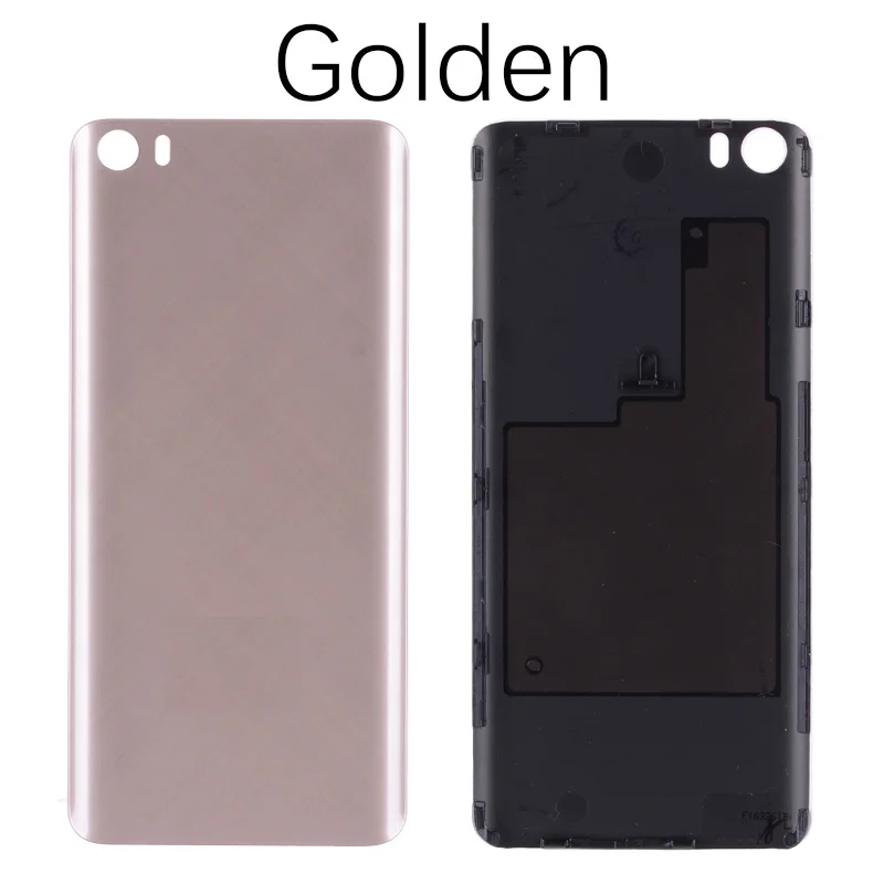 Задняя крышка для XIAOMI Mi5 Mi 5 на батарею черный белый золотой - Цвет: Gold