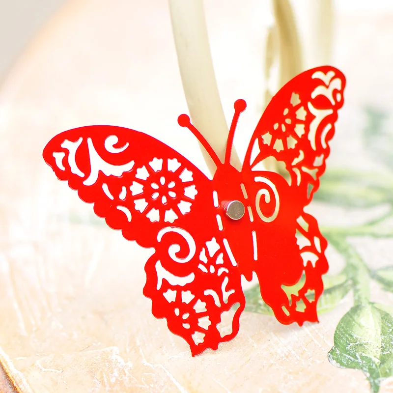 (6 шт./лот) полые железные наклейки |