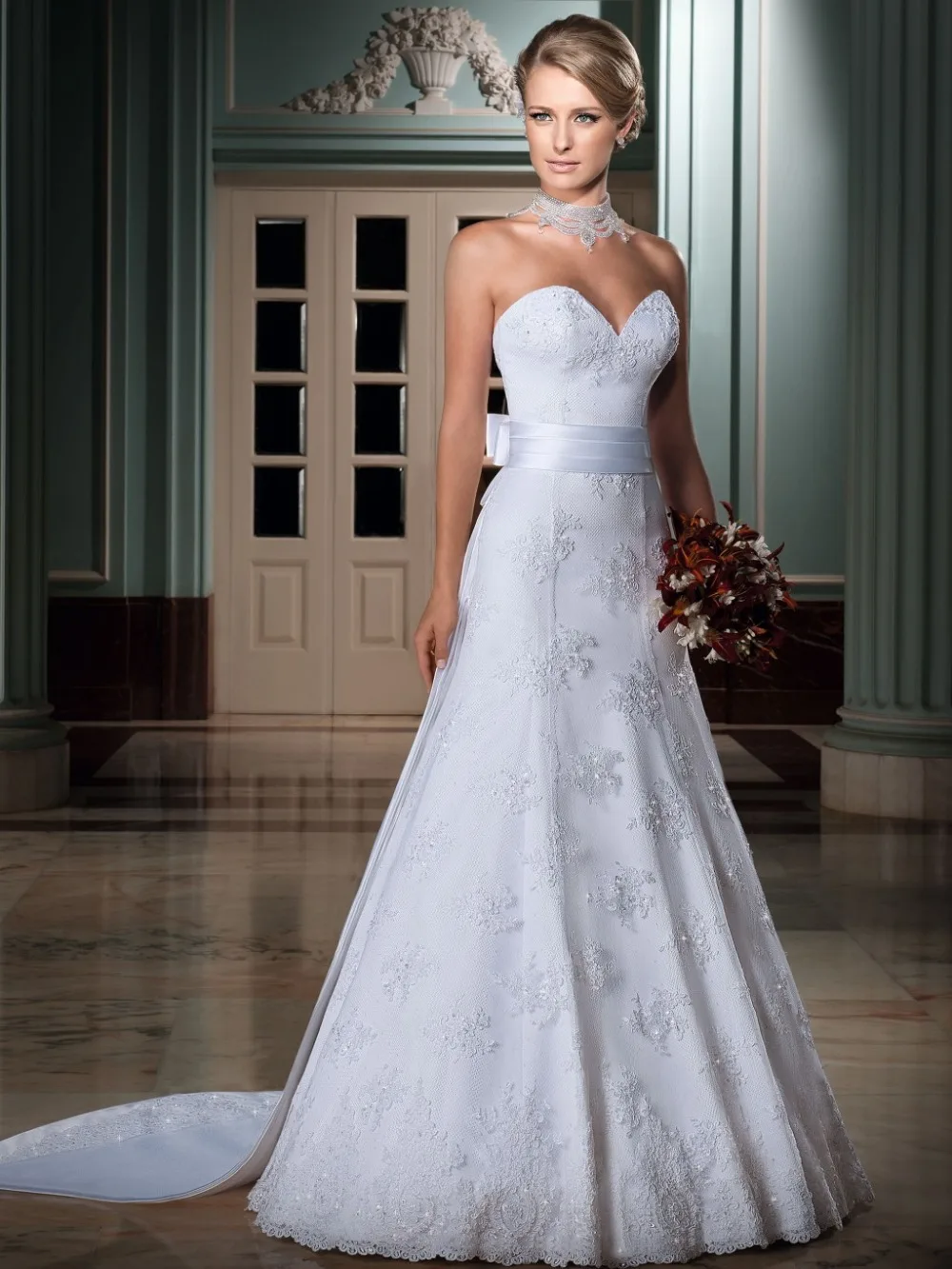 На заказ vestido de noiva без бретелек с курткой casamento съемный шлейф и пояс Модные