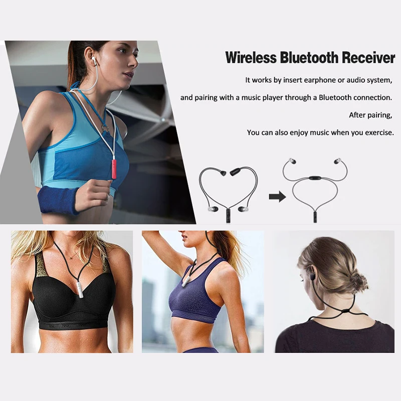 Портативный мини Bluetooth ресивер Kebidu беспроводной музыкальный аудио адаптер 3 5 мм с