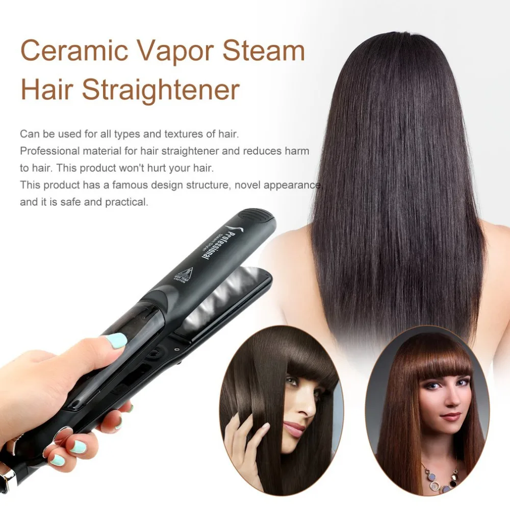 Профессиональный паровой Функция Flat Iron Турмалин Керамика пара профессиональный