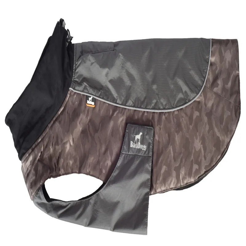 Khaki camouflage Камуфляжная куртка для собак, пальто для домашних животных, водонепроницаемая ветрозащитная одежда для джунглей, охоты, кемпинга, верхняя одежда для маленьких и больших собак(S-XXXL - Цвет: Khaki camouflage