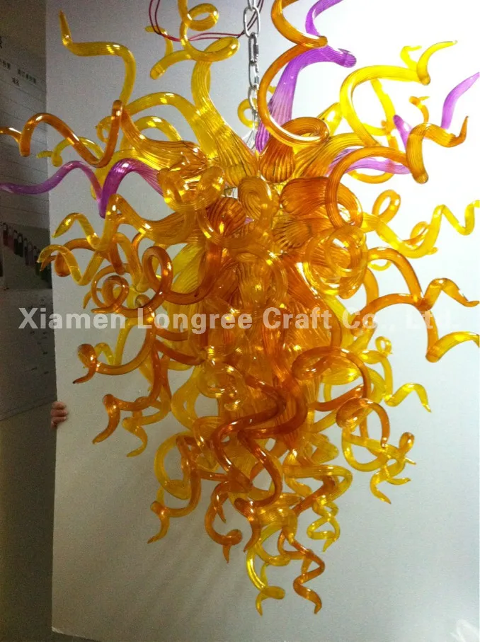 

Free Shipping Modern Hand Blown Glass Style Chandelier for Decoration