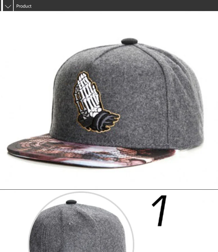 PANGKB бренд BONEZ Кепка Серая шерстяная ткань хип хоп молиться за богов snapback шляпа для мужчин и женщин для взрослых Повседневная Солнцезащитная бейсбольная кепка Bone