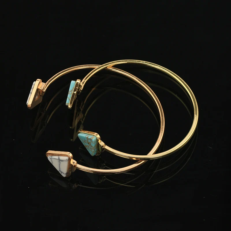 Новые зеленые белые браслеты золотого цвета на запястье женские ювелирные