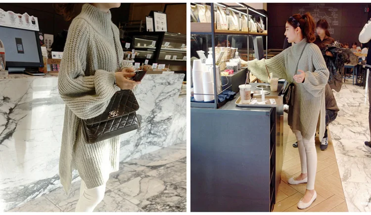 2016 Сгустите Теплый женская весна осень длинным рукавом половина водолазка