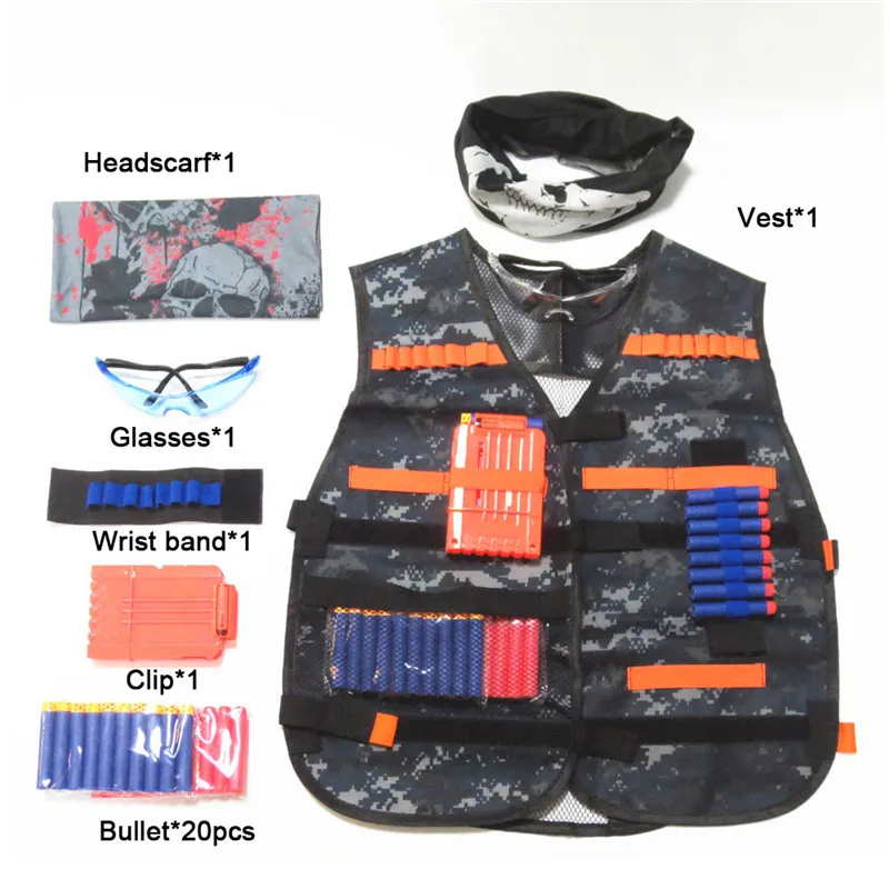 suit 6 Игрушка тактическое снаряжение пистолет челнок пули для Nerf серии журнал пистолет аксессуары магазин для автомата совместимый для пистолета Nerf мальчик игрушка в подарок - Цвет: suit 6