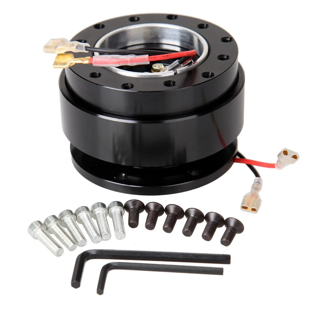 Универсальный 6 отверстий черный болт мяч Руль Quick Release концентратор Adapter Kit