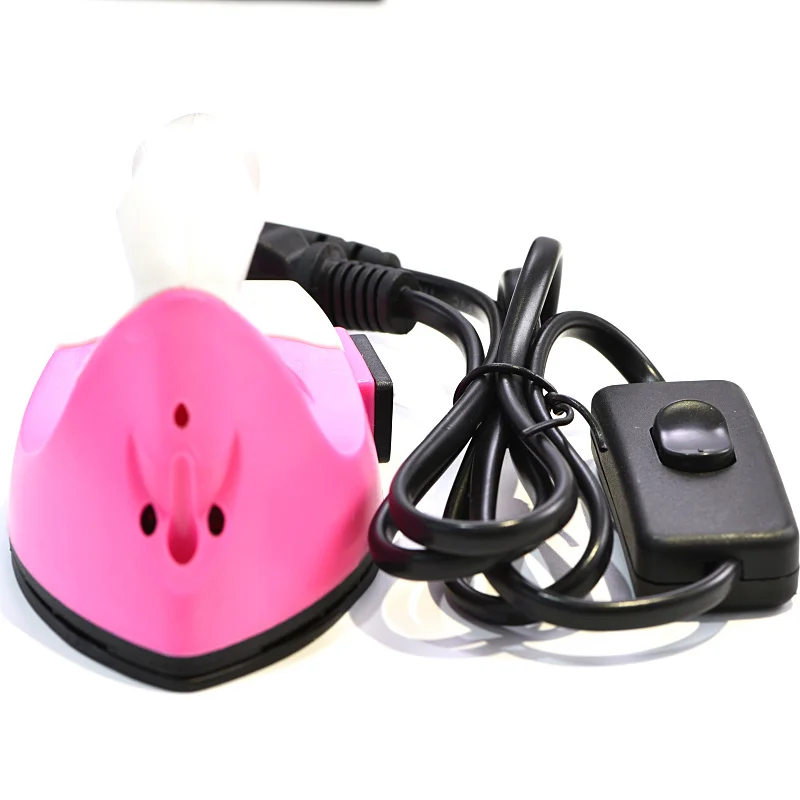 Pink Color Mini Iron Hot Fix Paper Handheld Electronic with Thermostat Bottom for Children DIY F0057 | Дом и сад