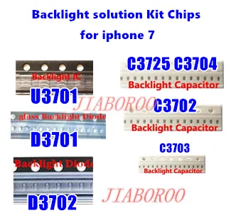 

5sets for iPhone 7 Backlight solution Kit ICs U3701 +D3701+D3702+C3725+C3703+C3702