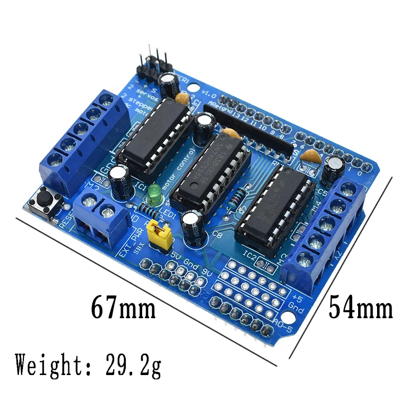 L293D щит управления двигателем Плата расширения привода двигателя для Arduino Щит двигателя