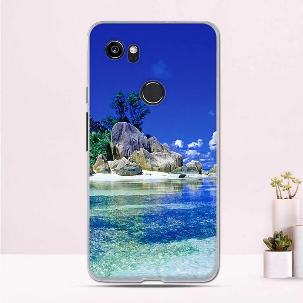 Чехол для телефона чехол Google Pixel 2 XL силиконовый мягкий ТПУ бампер 2XL | Мобильные