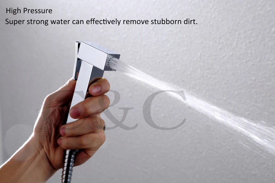Wall Mounted Portable Bidet Toilet Spray Shower 150 cm Stainless Steel Hose With Thermostatic Faucet Valve A2008D | Обустройство дома