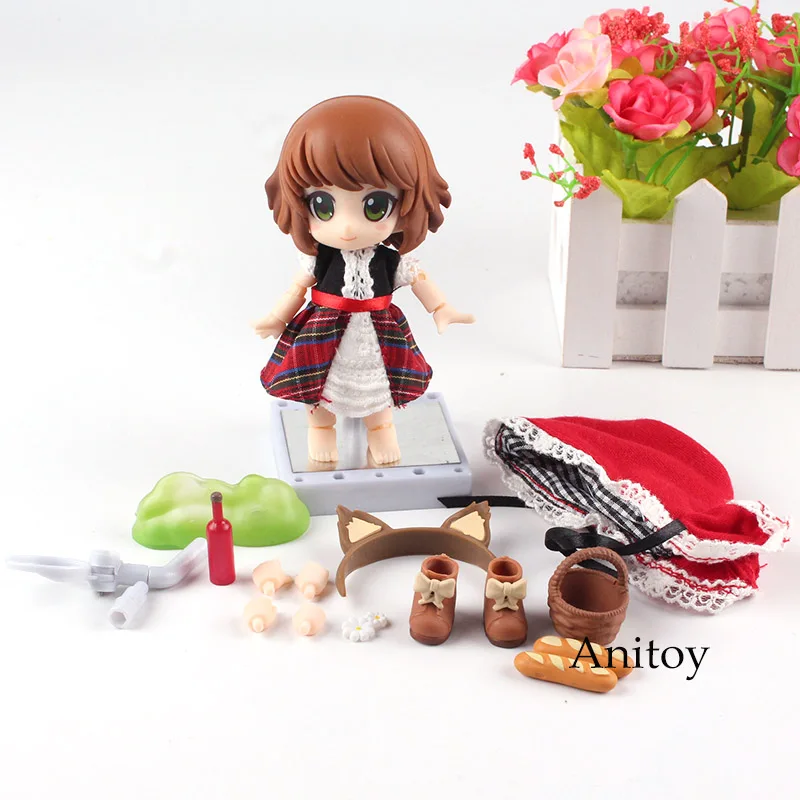 Сказка аниме Cu-poche друзья кукла Красная Шапочка фигурка настоящая ткань одежда Ver. Игрушки 10 см