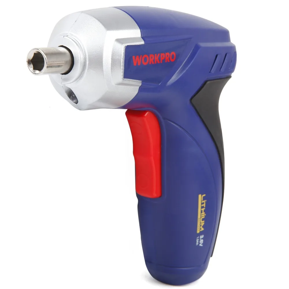 Workpro 3 6 V литий-ионная отвертка Беспроводная перезаряжаемый электрошуруповерт |