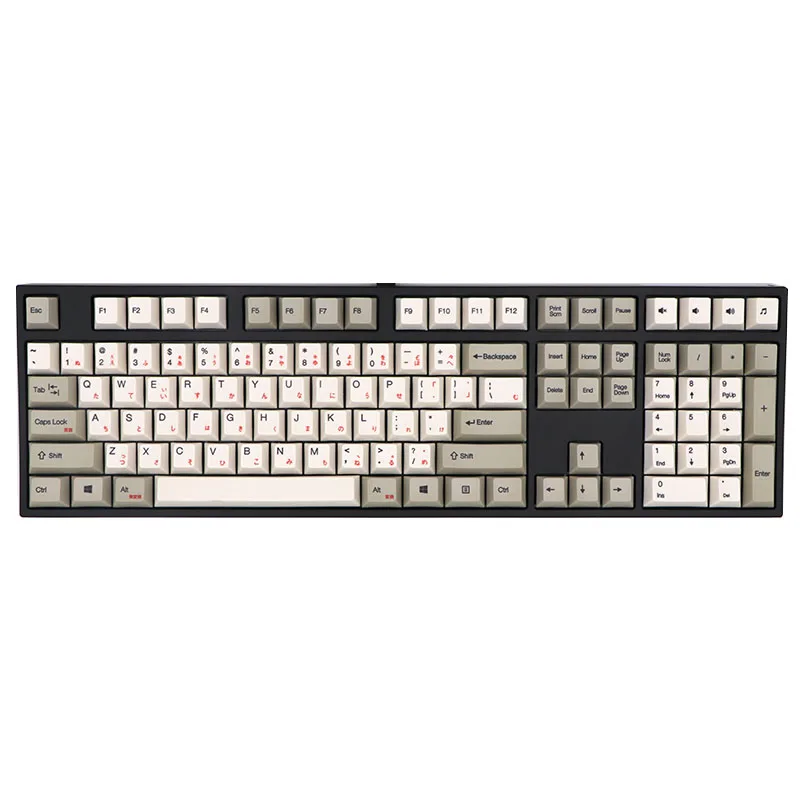 BGKP Новое поступление Японский Корейский keycap белый и серый краситель sub 108 клавиш для cherry mx механическая клавиатура