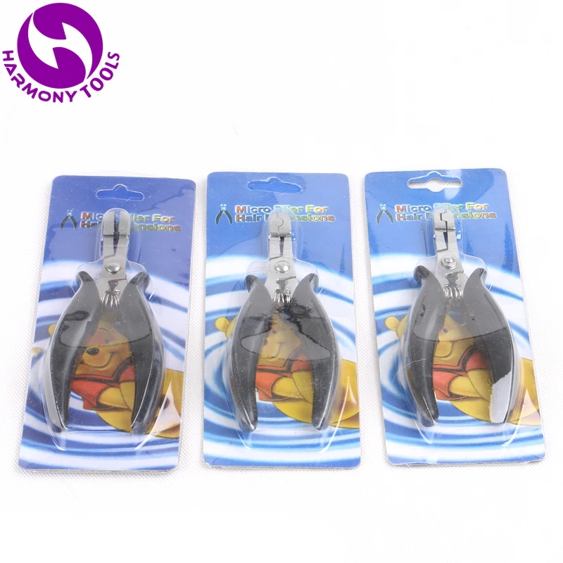 HARMONY 3 шт. черные щипцы для вытягивания волос нанесения микро колец с i образной u и