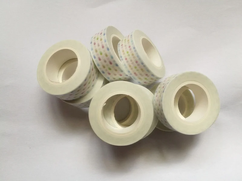 1 5 см кавайная цветная волнистая точечная васи лента сделай сам украшение