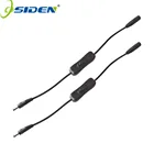 Разъем питания постоянного тока OSIDEN, 5,5*2,1 мм, переключатель вклвыкл, черный, белый провод, кабель переключателя для SMD 5050 3528, одноцветная Светодиодная лента