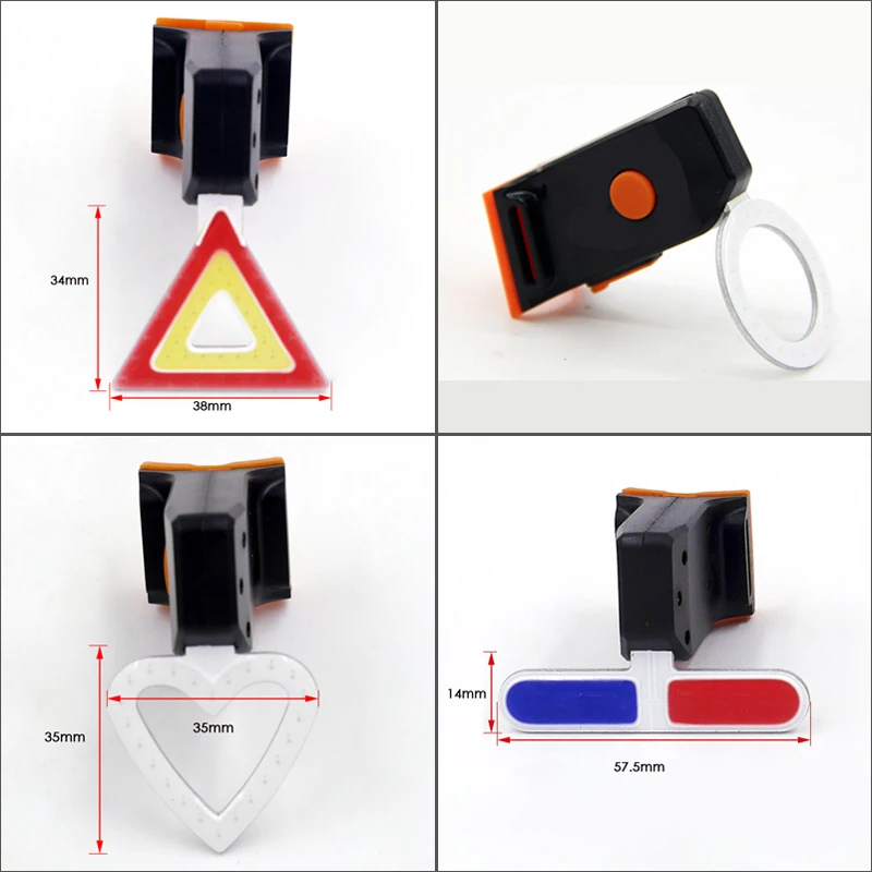 COB Bike LED Bicycle light TailLight Cycling rear waterproof Safety Warning usb rechargeable Mountain bike accessories | Лампы и