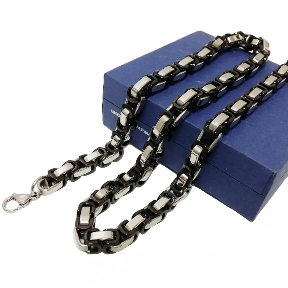 Цепочка мужская из нержавеющей стали шириной 8 мм ювелирное украшение в виде