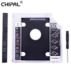 Универсальный Переходник CHIPAL SATA 3,0 для установки второго жесткого диска 12,7 мм для твердотельного диска 2,5 дюйма Чехол для жесткого диска корпус + Светодиодный индикатор для ноутбука