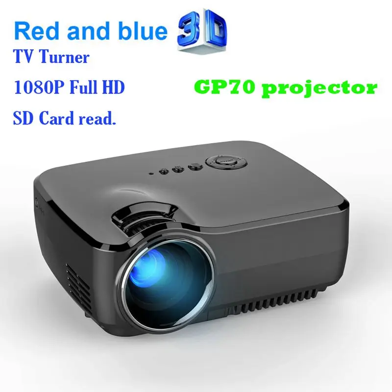 Vivibright проектор мини светодиодный gp70 полная поддержка hd 1080 P hdmi/usb/av/sd/vga для