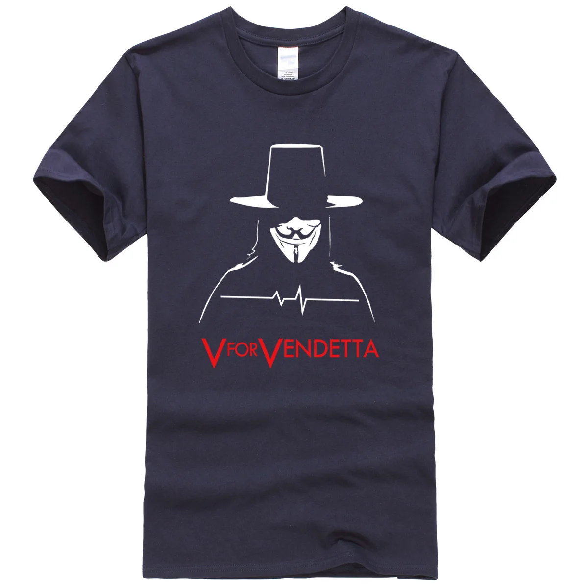 Мужская футболка V for Vendetta хит продаж уличный трикотаж для фитнеса скейтборда хип
