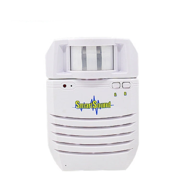 Wireless Motion Sensor Infrared Detector Voice Alarm Sound Amplifier Speaker Lithium Battery Powered Support SD Card Playback