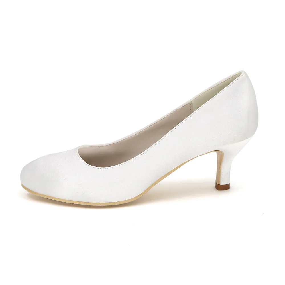 Creativesugar/простые женские атласные модельные туфли с закрытым носком без застежки