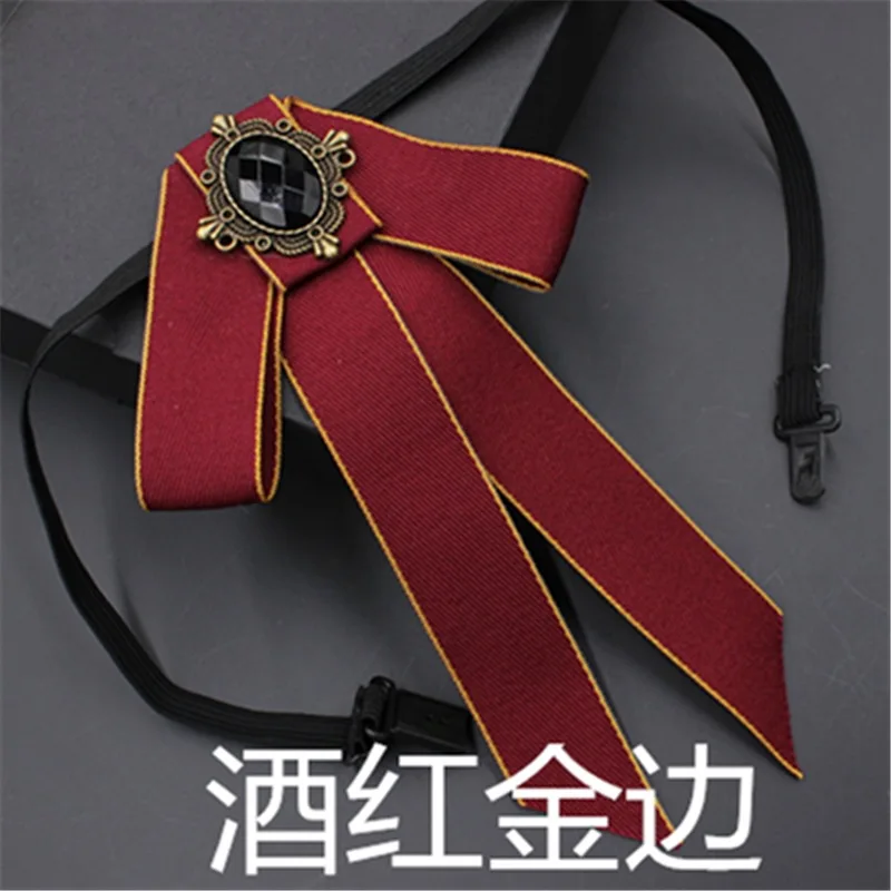 Ribbon Bow Tie Новинка! Мужской и Женский галстук-бабочка в стиле ретро. Галстук-бабочка. Эластичная лента ручной работы, стразы, сплав, Бабочка, форма, лента, галстук-бабочка - Цвет: Ribbon Bow Tie