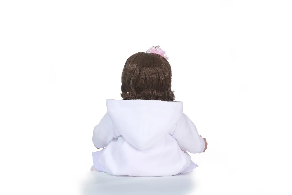 Реалистичная виниловая силиконовая кукла-реборн NPK для девочек 58 см | Игрушки и