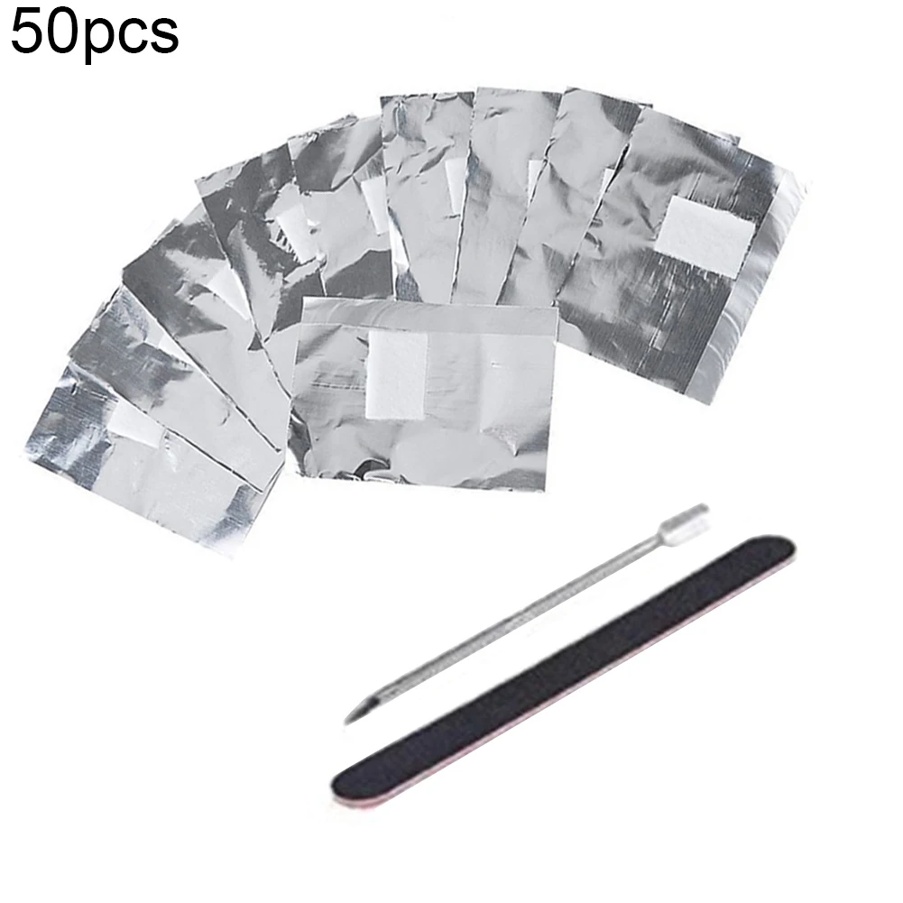 50pcs 50/100/200Pcs жидкость для снятия лака обертывания для био-Гели Soak Off Гель для удаления Ватные диски очиститель ногтей УФ средство для снятия гель-лака инструменты - Цвет: 50pcs