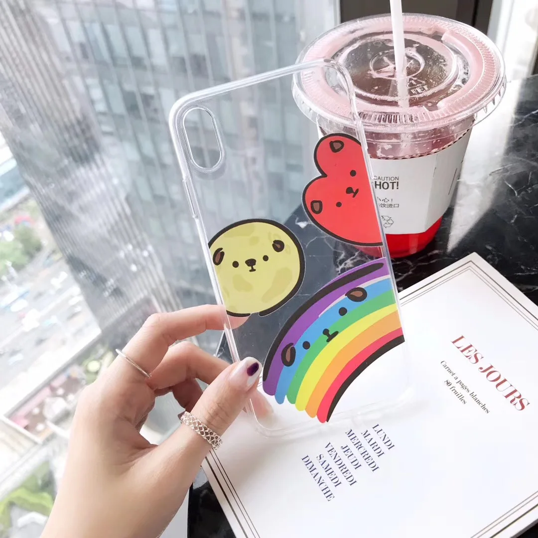 INS Корея смайлик клоун хороший чехол для телефона iphone Xs MAX XR X 6 6s 7 8 plus простой