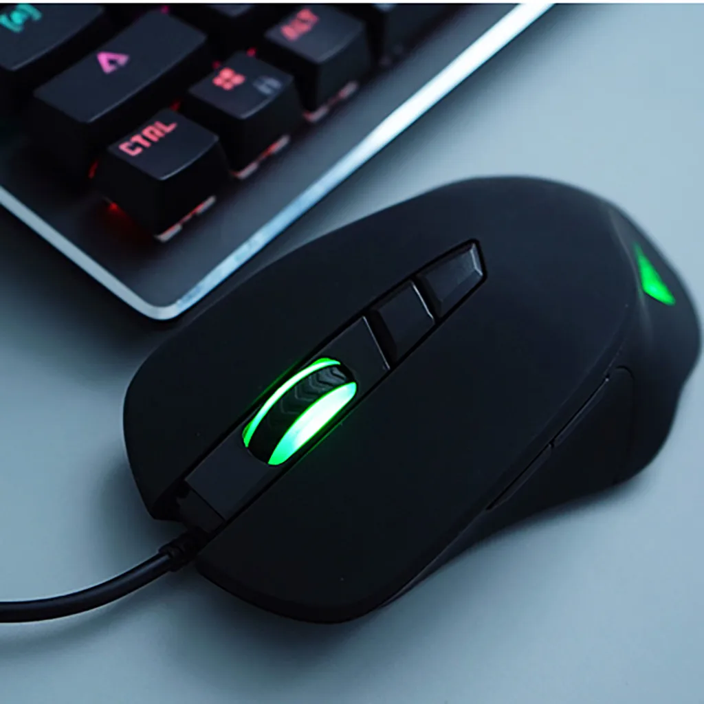 Игровая клавиатура набор мышей PC Gamer 104 клавиш подсветка механическая клавиатура с 7 клавишами 5000 dpi мышь Combo Computador Gamer L0514