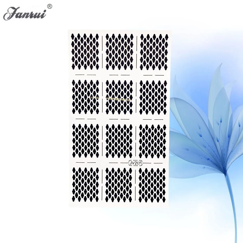 31 дизайн лепестки цветы винил для ногтей художественные наклейки-трафарет