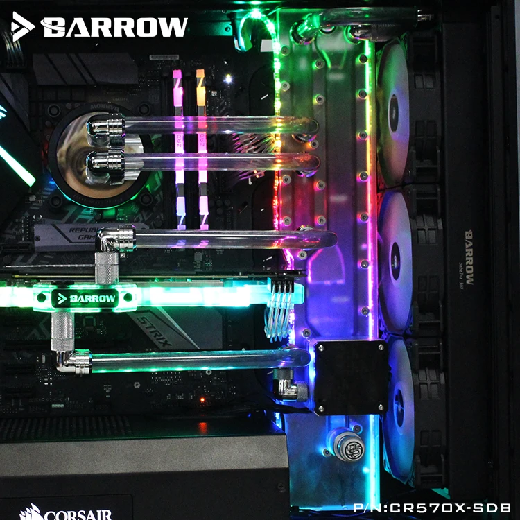 Водная плата для Corsair 570X / 500D Barrow чехол водного блока Intel CPU и однократного/двойного