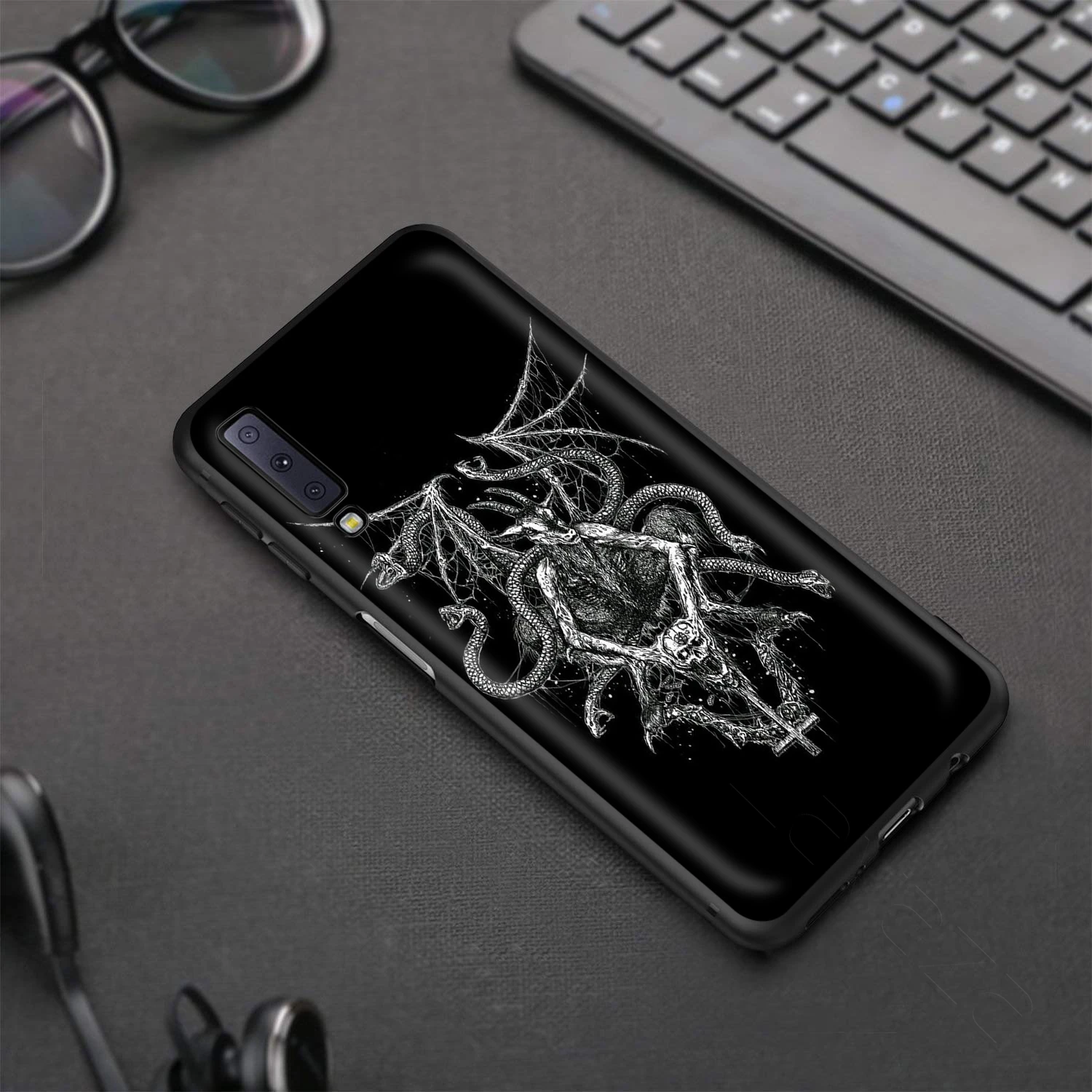 Lavaza пентаграмма 666 демоническим, чехол для samsung Galaxy S10 S9 S8 S7 S6 Plus Note 9 8 M30 M20 M10 край