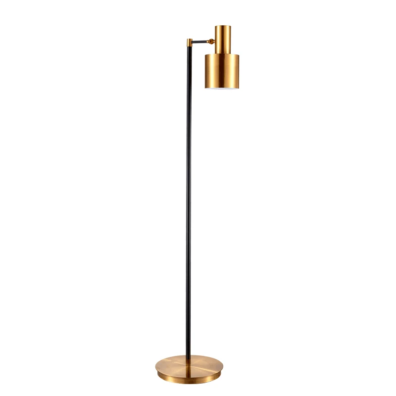 TOOLERY Retro Industrial Floor Lamp Creative LED Light Brass Color Standing Living Room Bedroom Two Year Guaranteed | Освещение