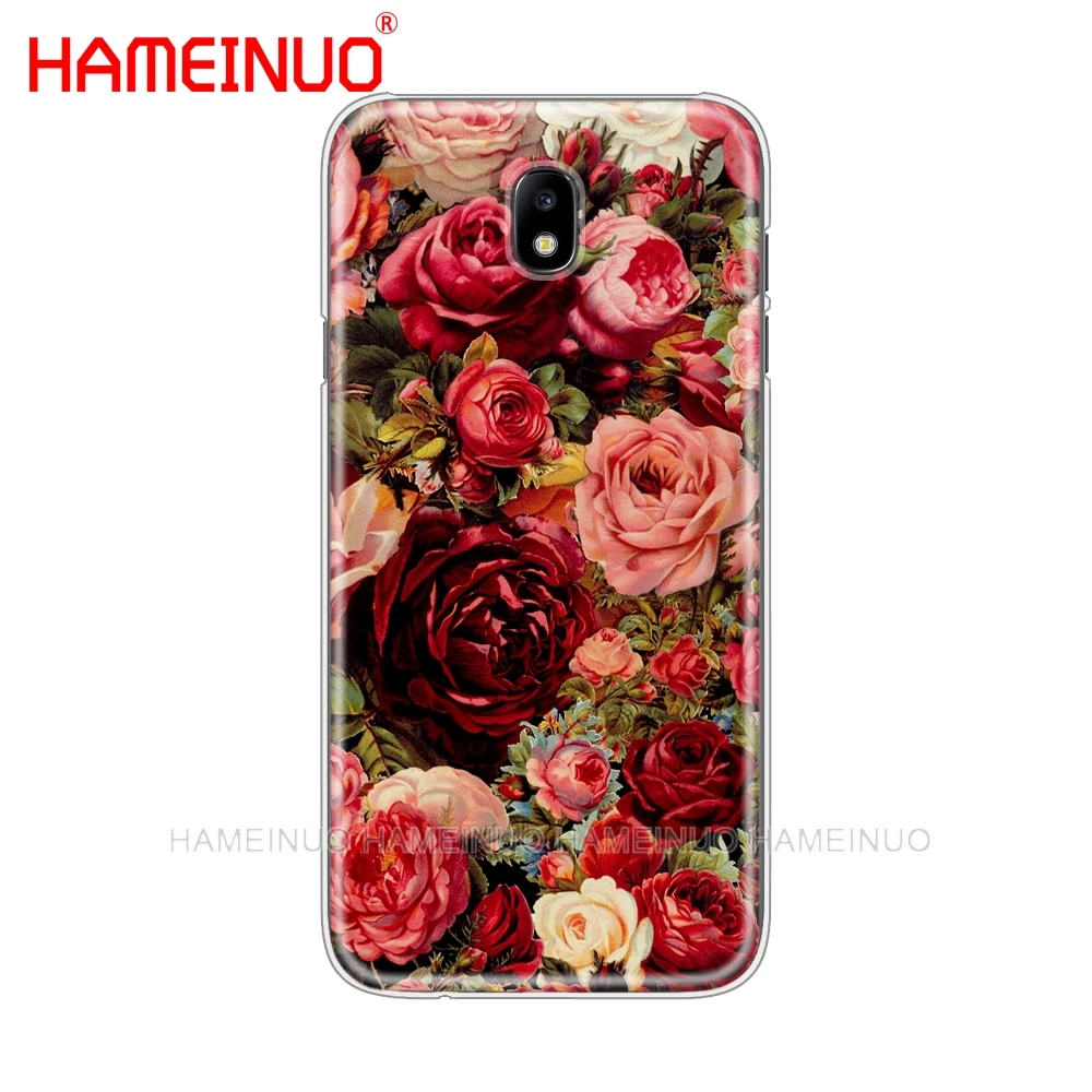 HAMEINUO красная бабочка на белой розы цветок чехол для телефона Samsung Galaxy J3 J5 J7 2017 J527
