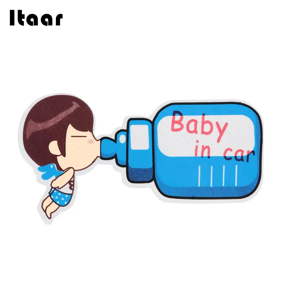 Яркий безопасности знак на присоске Пластик Baby Safe Войти Наклейка мультфильмы