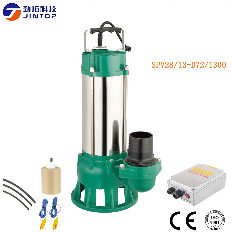

(Модель SPV28/13-D72/1300) JINTOP SOLAR PUMP DC72v Flow 28t/ч, макс. головка 13 м, фотолампа с контроллером MPPT