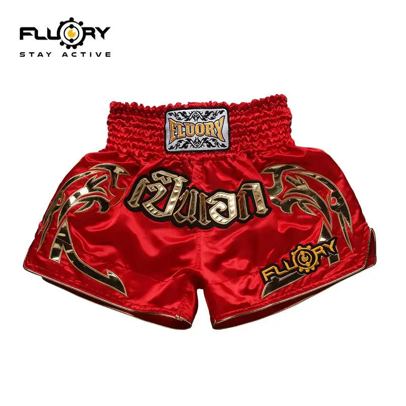 2019 детские шорты для кикбоксинга Fluory muay thai детей (мальчиков и девочек) молодежи |