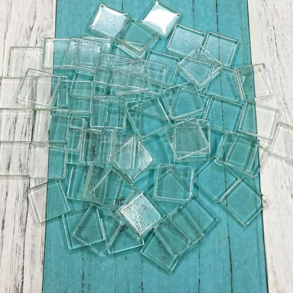 DIY креативная прозрачная мозаика с зеркальным стеклом инкрустированные плитки