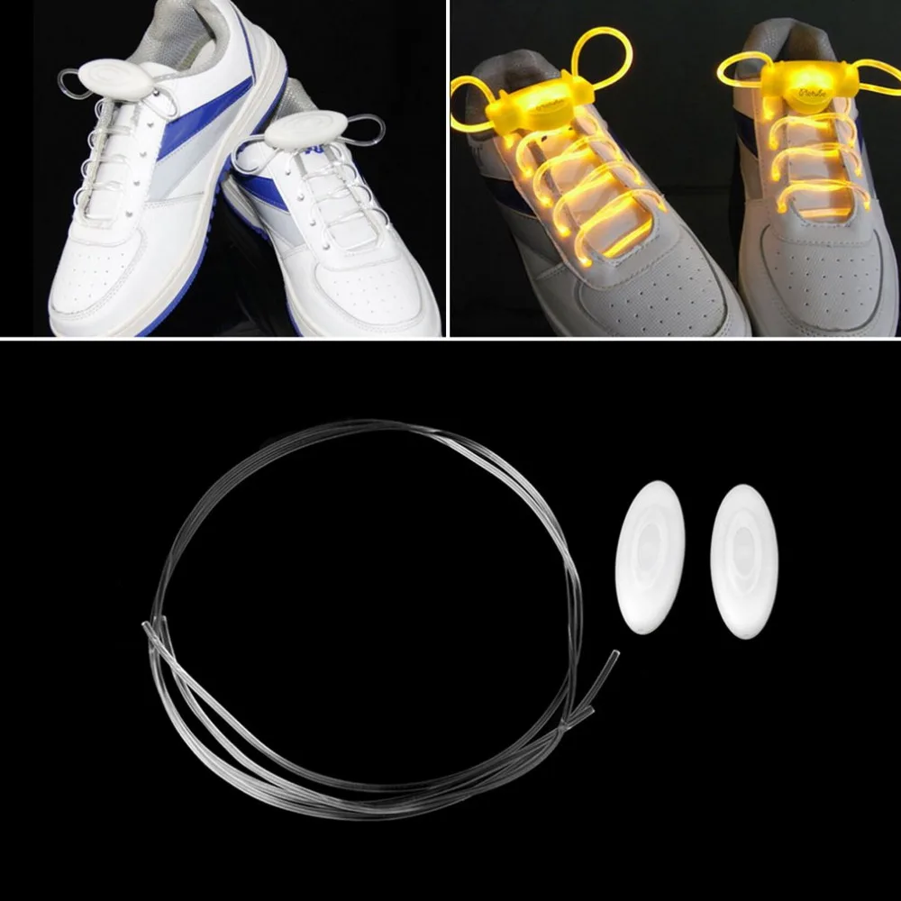 Cool LED Sport Shoe Laces Flash Light Glow Stick Strap Shoelaces Disco Party Club Flat 2018 hot selling Tie shoe | Лампы и освещение