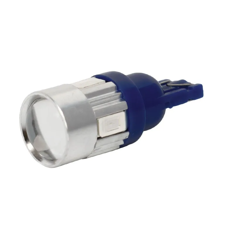 100 шт. T10 6 SMD 5630 5730 светодиодный прожектор с линзой для автомобиля Автомобильные стояночные огни W5W 194 6SMD 6 светодиодный Клин лампочки авто чтения Купол лампы 12 V 100X